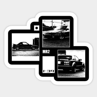 TOYOTA MR2 MK1 Black 'N White Archive (Black Version) Sticker